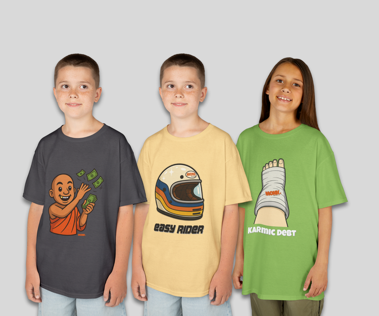 Funny and Colorful Hoodies and T-shirts for Young Kids 6 to 14 Years Old