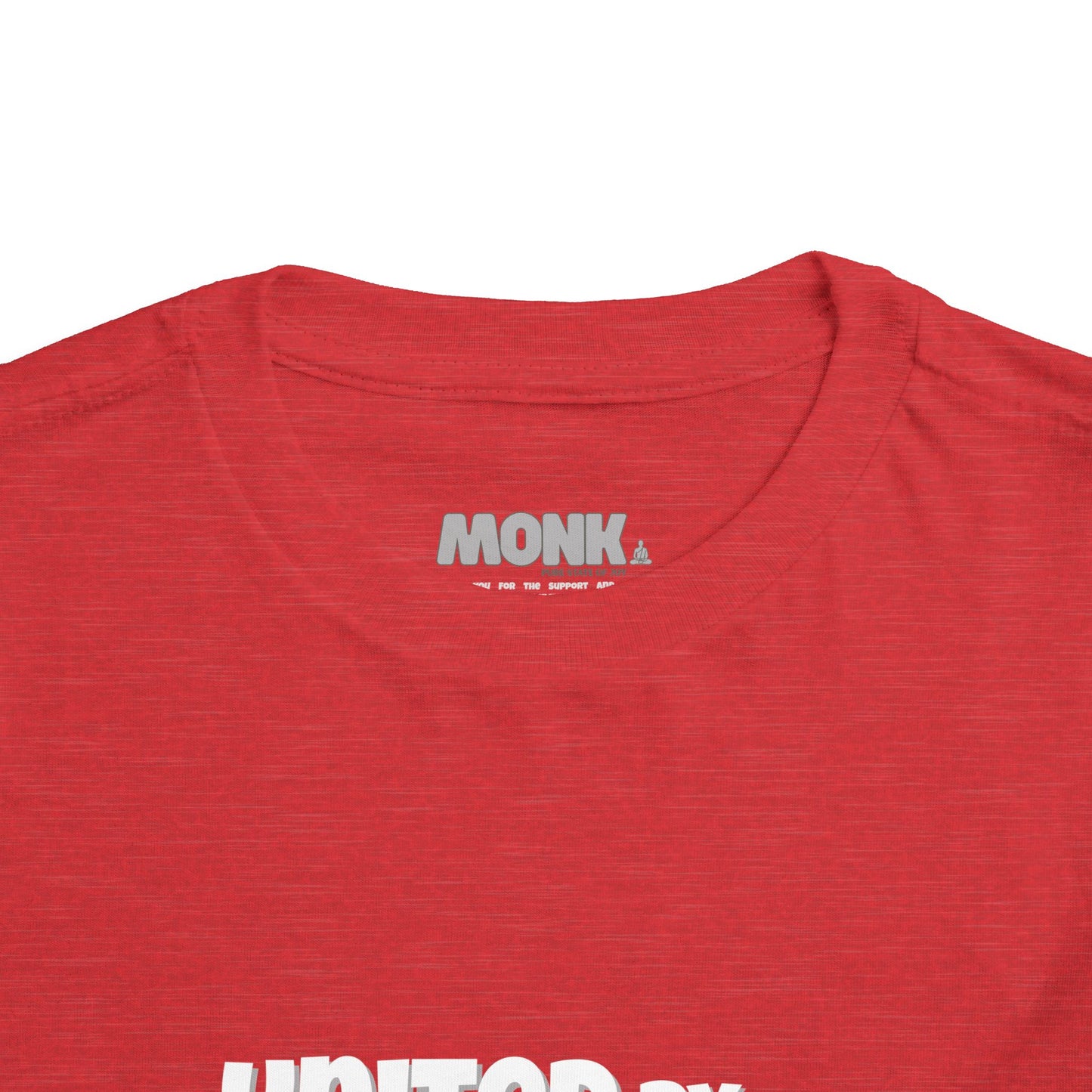 United For Gaza Skateboarding T-Shirt 100% Cotton Neck Detail Red Color