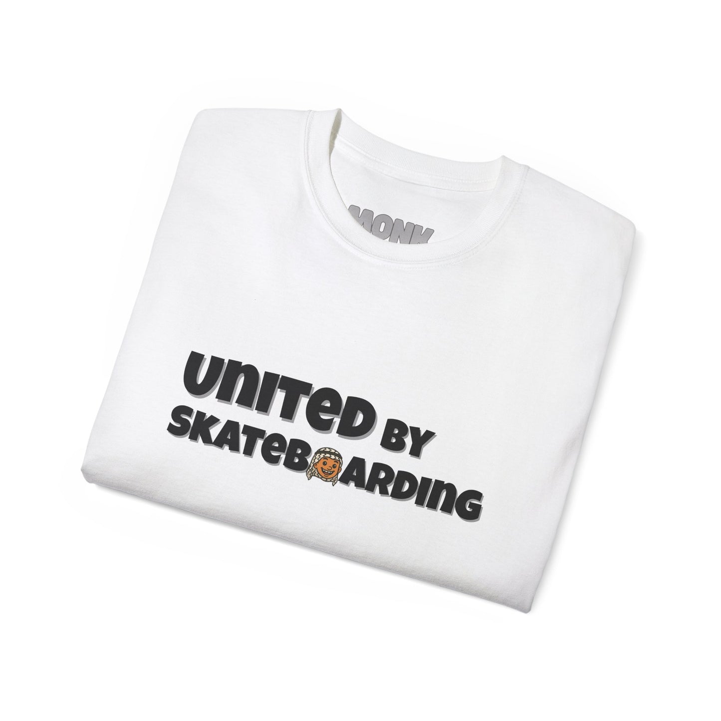 Help Gaza Skateboarding Adult 100% Cotton T-shirt Monk Folded White Color