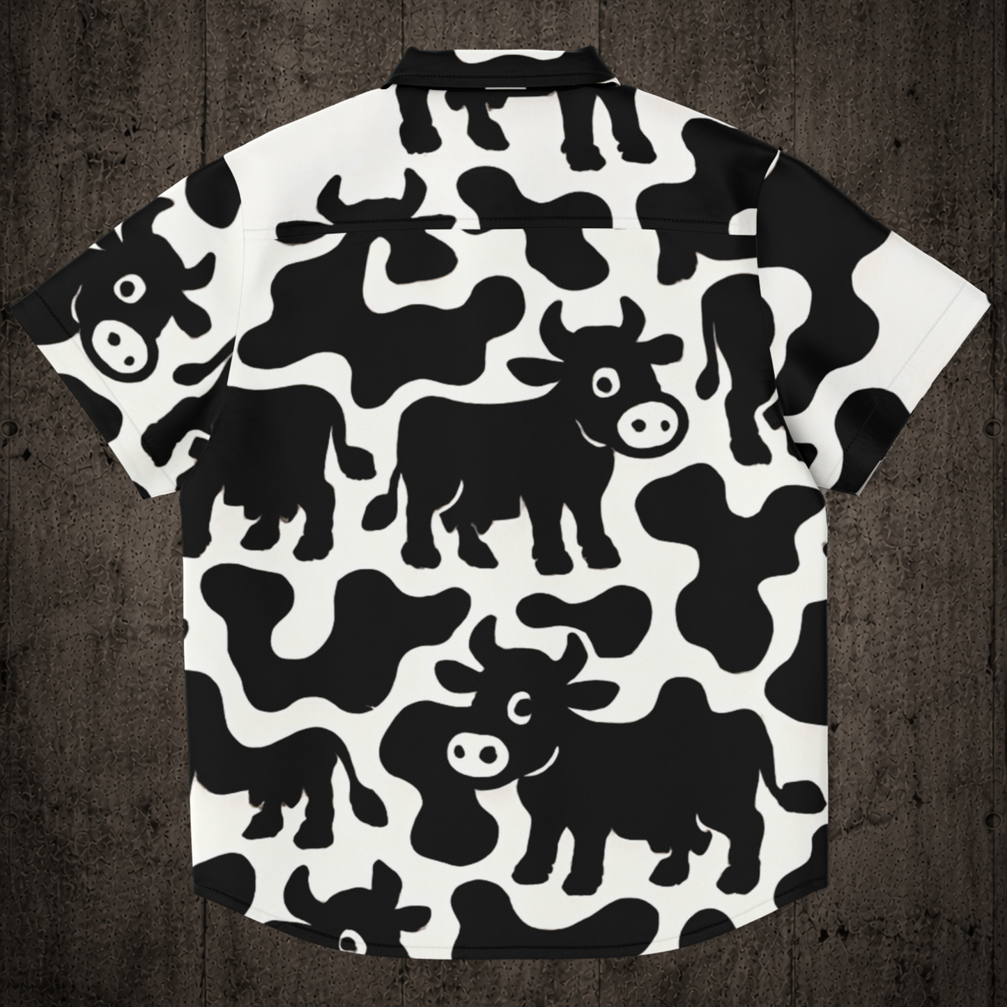 Swiss Cow Hawaiian shirt inspired by Swiss heritage, urban culture and lightweight summer comfort.