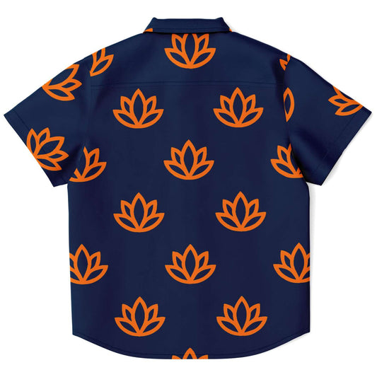 Kids and Youth Hawaiian Shirt Lotus Flower Back View View