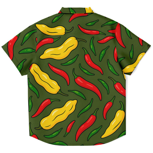 Kids/Youth Hawaiian Shirt Red Hot Chili Peppers Back View