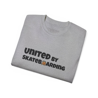 Help Gaza Skateboarding Adult 100% Cotton T-shirt Monk Folded Grey Color