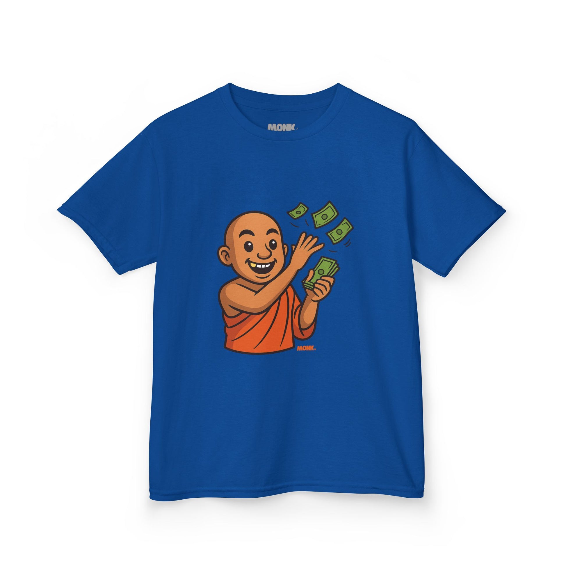 T-shirt Youth 100% Cotton Give To Receive Front View True Royal Color