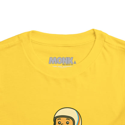 T-shirt Kid Comfortable Cotton Monk Easy Rider Collar Front View Yellow Color