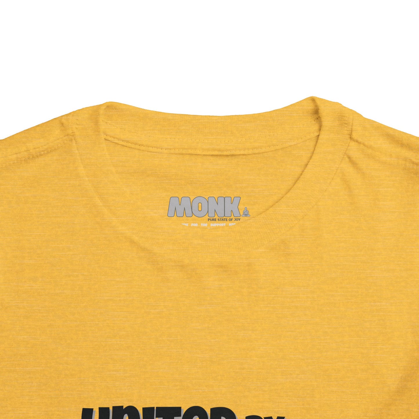 United For Gaza Skateboarding T-Shirt 100% Cotton Neck Detail Yellow Color
