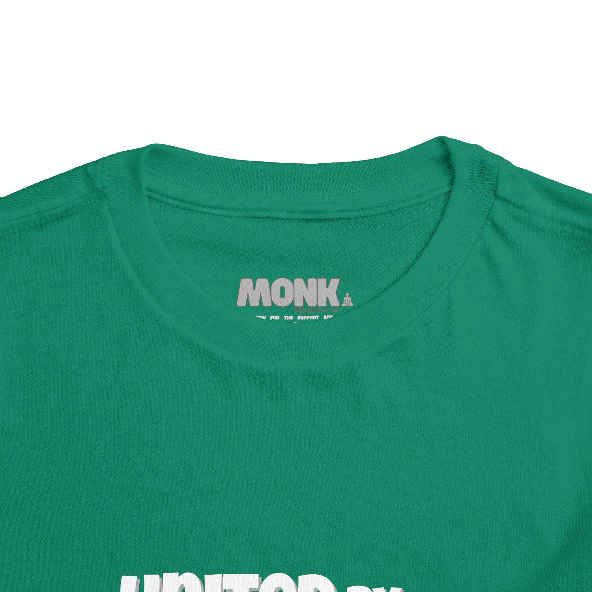 United For Gaza Skateboarding T-Shirt 100% Cotton Neck Detail Green Color