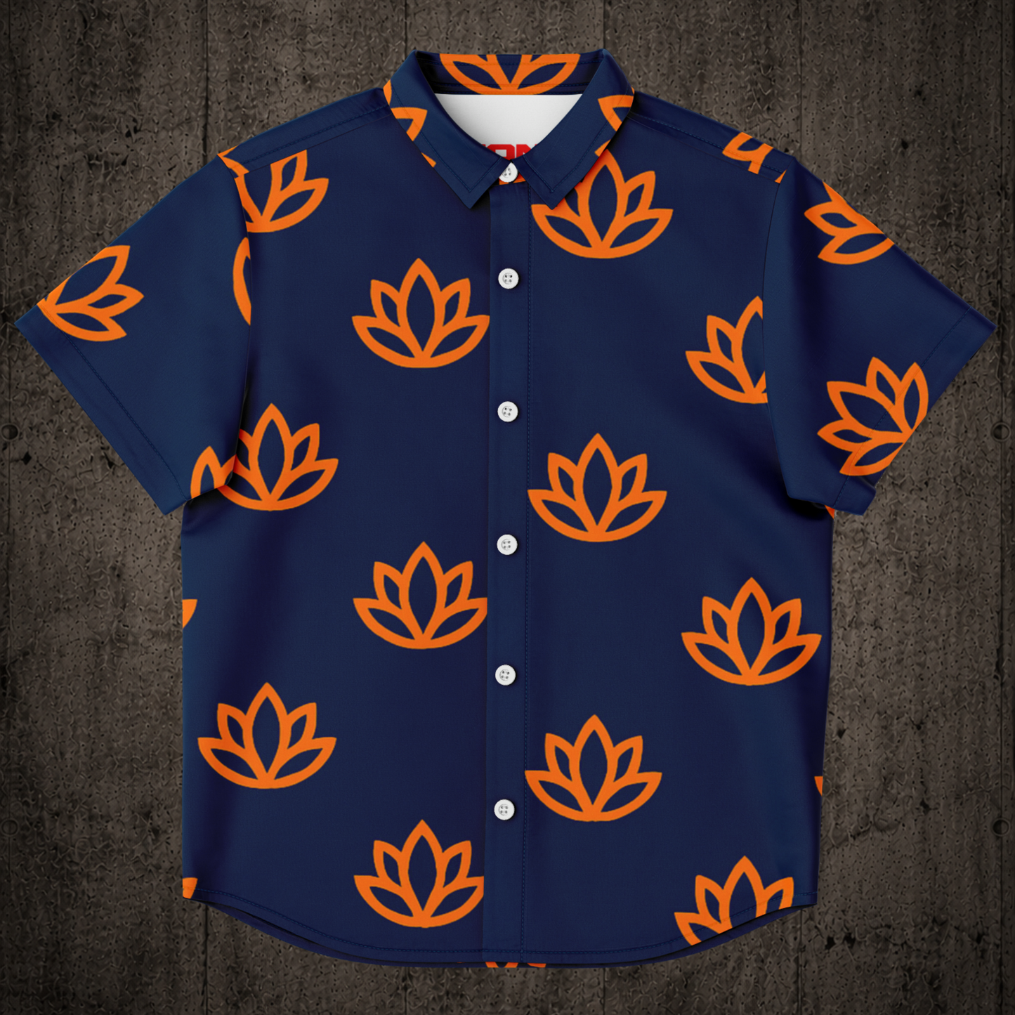 Lotus Flower Hawaiian shirt featuring bold floral graphics, lightweight fabric and urban-inspired style.