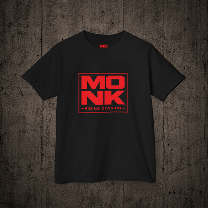 Riding Division Youth graphic t-shirt in Black inspired by freestyle scootering culture.