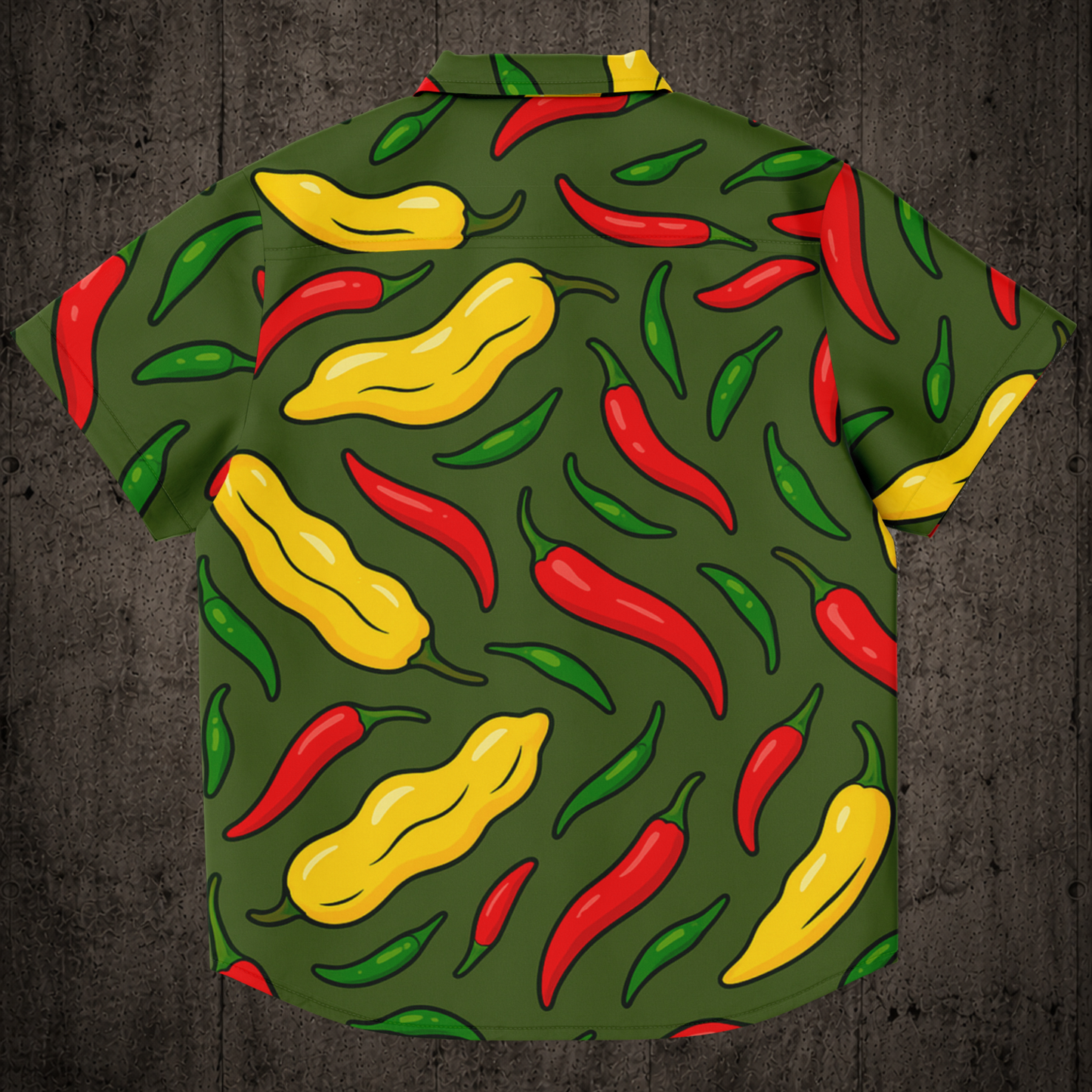Spicy Hawaiian shirt featuring bold tropical prints, lightweight fabric and urban-inspired style.