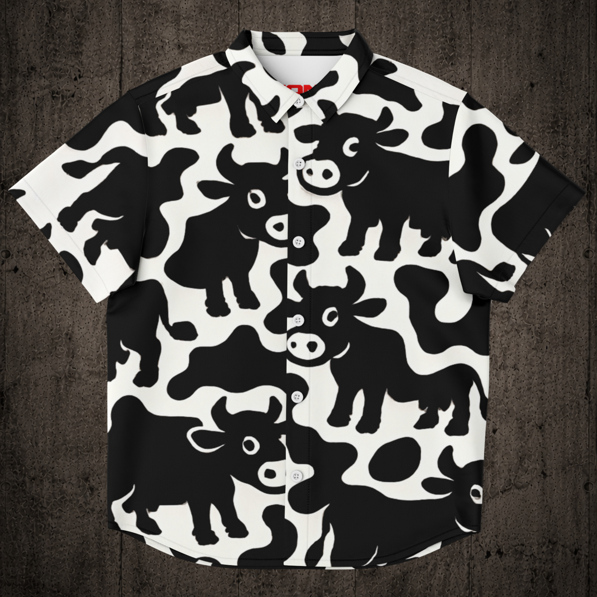 Swiss Cow Hawaiian shirt inspired by Swiss heritage, urban culture and lightweight summer comfort.