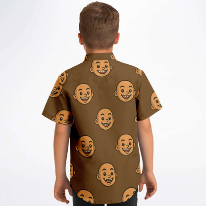 Kids/Youth Hawaiian Shirt - Smiling Monk
