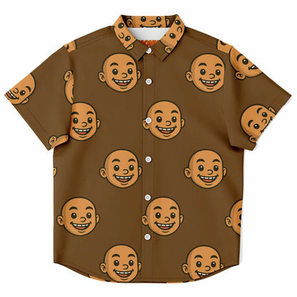 Kids/Youth Hawaiian Shirt - Smiling Monk